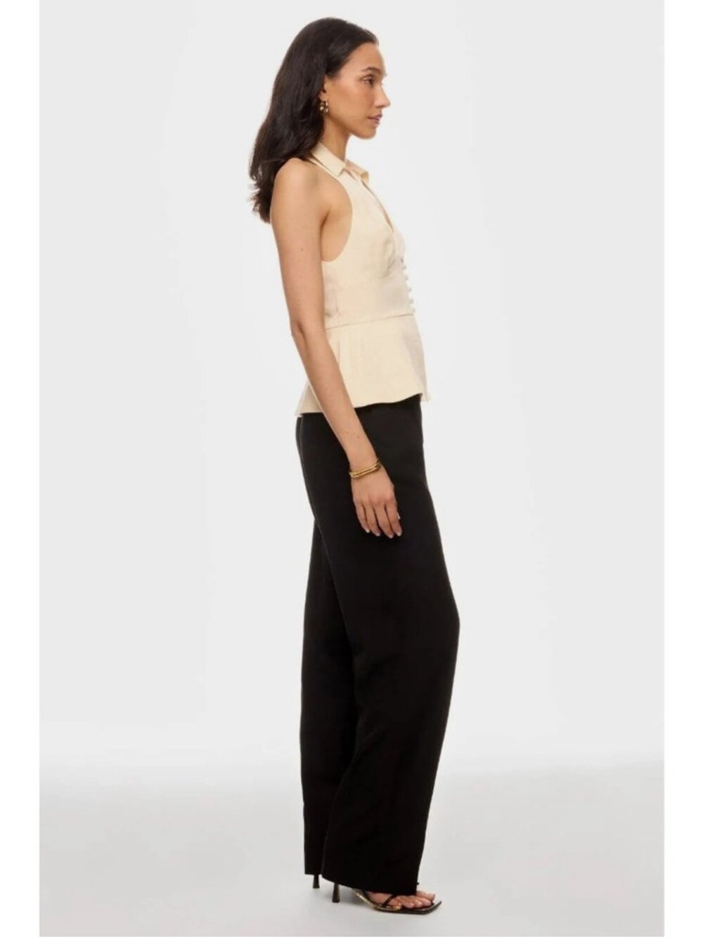 Reformation Rylan Top in Cream - Picture 4 of 9